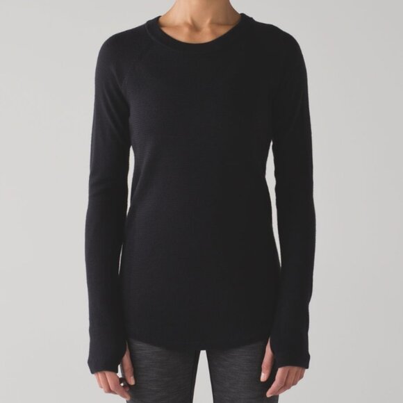 Lululemon Sit In Lotus Sweater Black | Sz: 12 - Picture 1 of 7